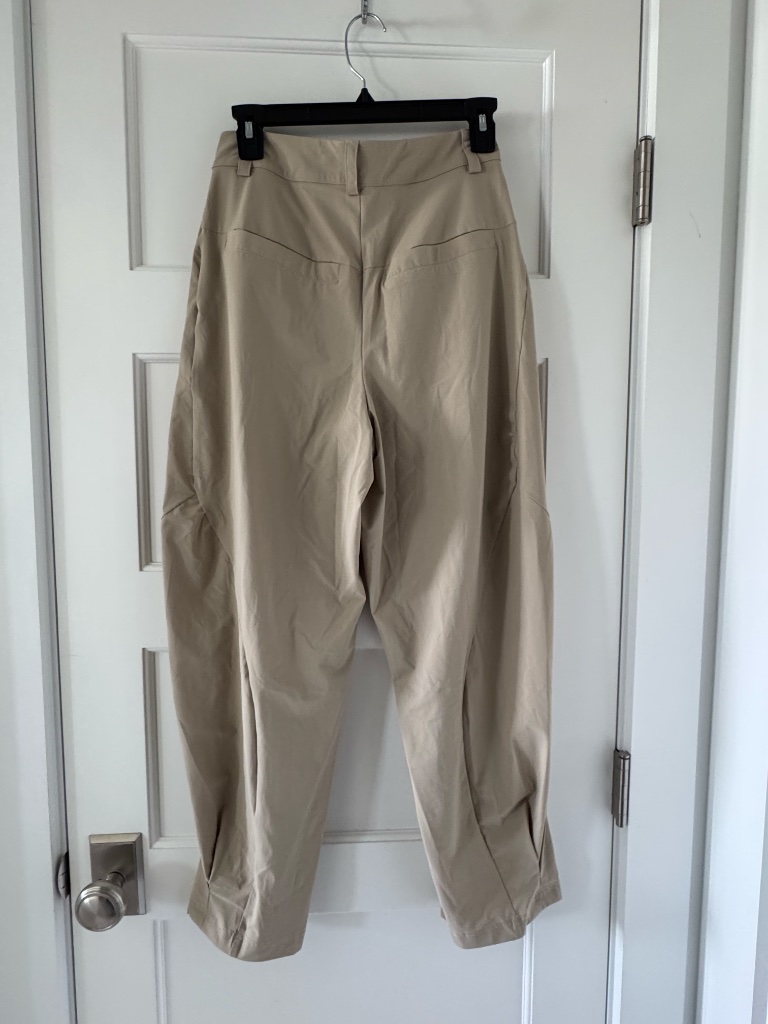 Ruti Beige Pleated Tapered Pants Size 00 — image 2 of 4